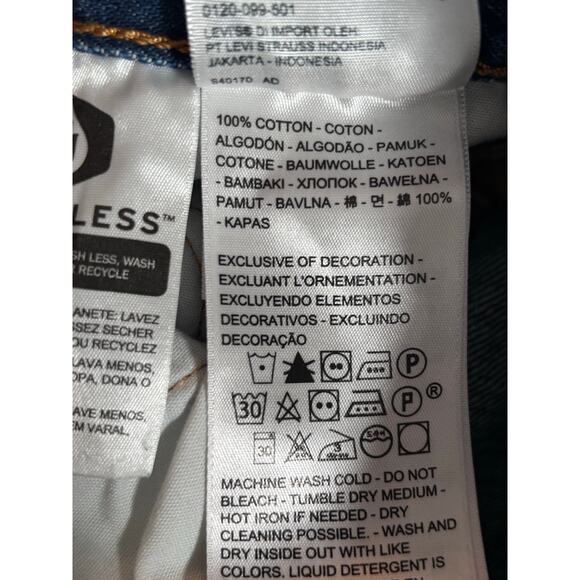 Levi’s 501 Original Fit Jeans 24 Inch Waist Distressed Straight Leg Denim Casual - Picture 9 of 12